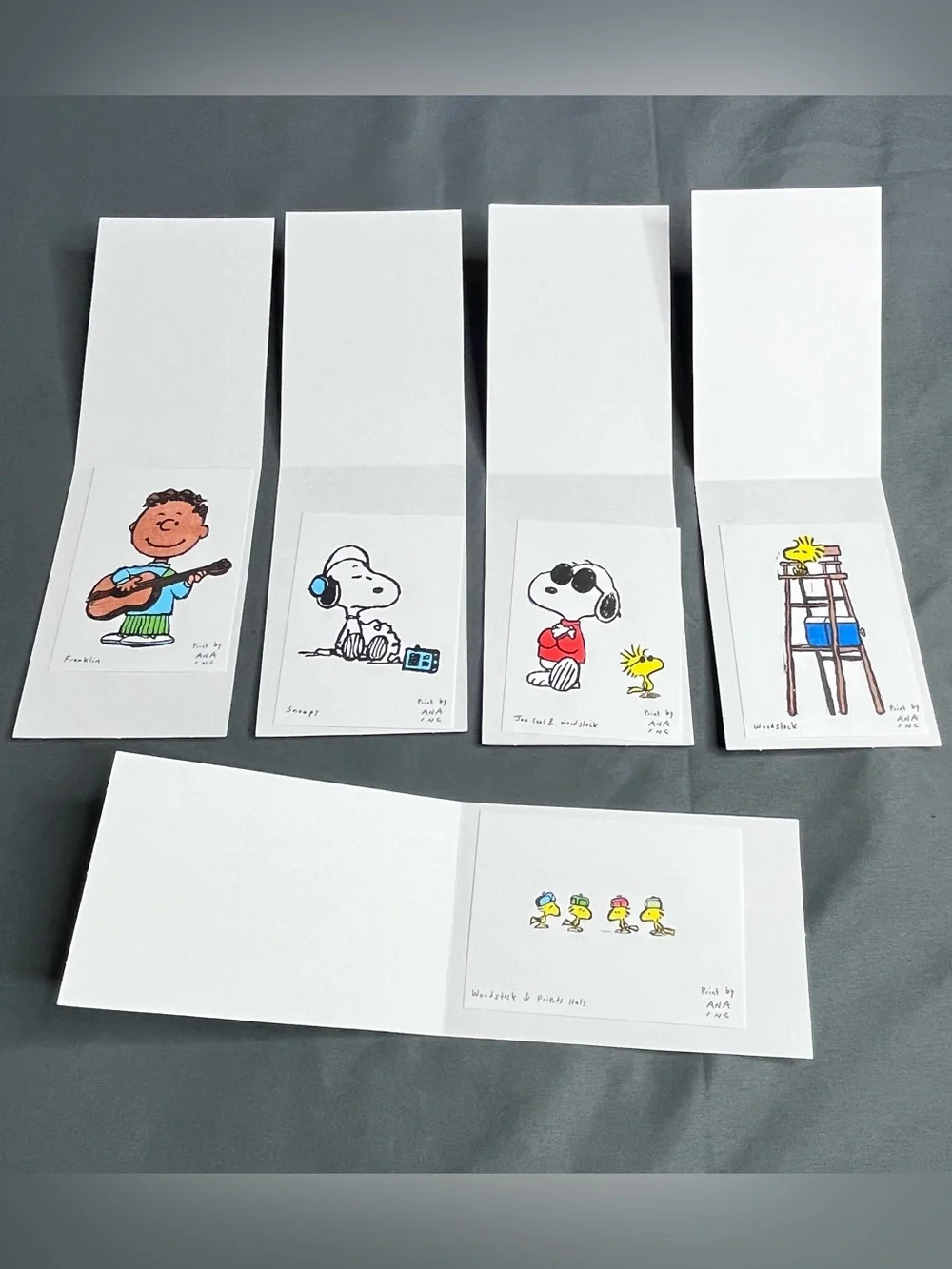 SNOOPY In Style x Ana Inciardi Prints Full Set of 5 Peanuts Fashion NYC Theme